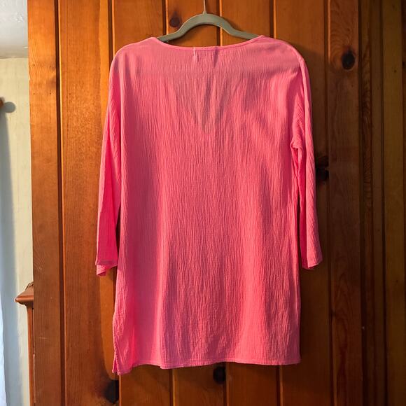 Fresh Produce Tunic Top Pink Cotton Crepe XS - Picture 3 of 6